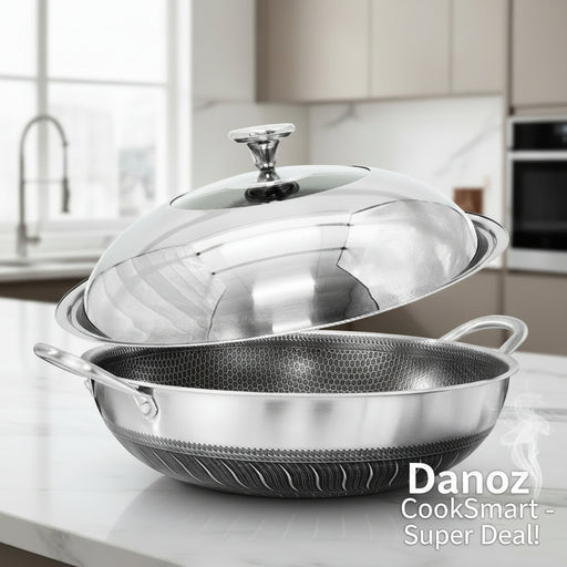 Danoz CookSmart wok with lid