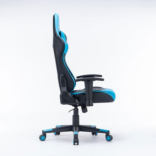 Danoz Direct - Gaming Chair Ergonomic Racing chair 165° Reclining Gaming Seat 3D Armrest Footrest Black White