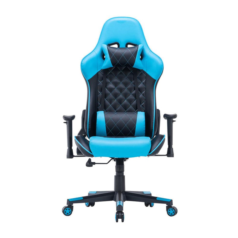 Danoz Direct - Gaming Chair Ergonomic Racing chair 165° Reclining Gaming Seat 3D Armrest Footrest Black