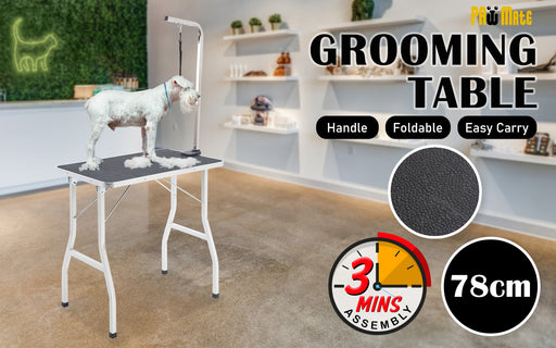 Danoz Direct - Paw Mate Black Pet Grooming Salon Table Dog Cat 78cm
