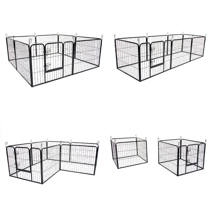 Danoz Direct - Paw Mate Pet Playpen Heavy Duty 31in 8 Panel Foldable Dog Exercise Enclosure Fence Cage