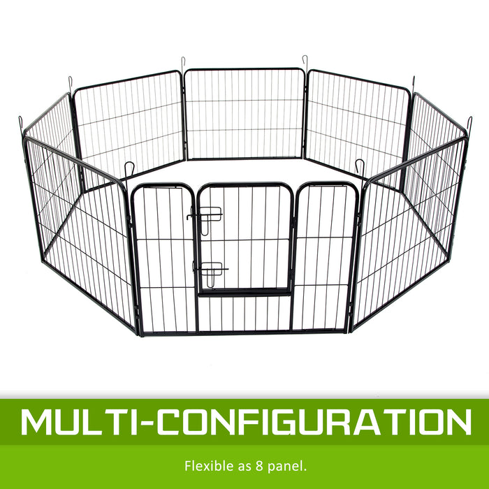 Danoz Direct - Paw Mate Pet Playpen Heavy Duty 31in 8 Panel Foldable Dog Exercise Enclosure Fence Cage