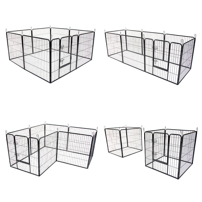 Danoz Direct - Paw Mate Pet Playpen Heavy Duty 32in 8 Panel Foldable Dog Exercise Enclosure Fence Cage