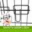 Danoz Direct - Paw Mate Pet Playpen 8 Panel 36in Foldable Dog Exercise Enclosure Fence Cage