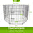 Danoz Direct - Paw Mate Pet Playpen 8 Panel 36in Foldable Dog Cage + Cover