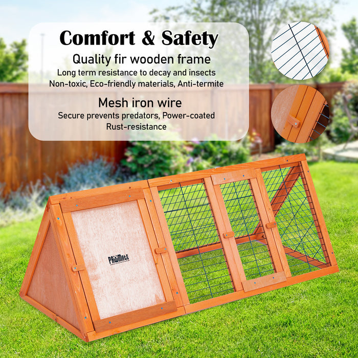 Danoz Direct - Paw Mate 118 x 50 x 45cm Rabbit Hutch Chicken🐓 Coop Triangle Cage Run