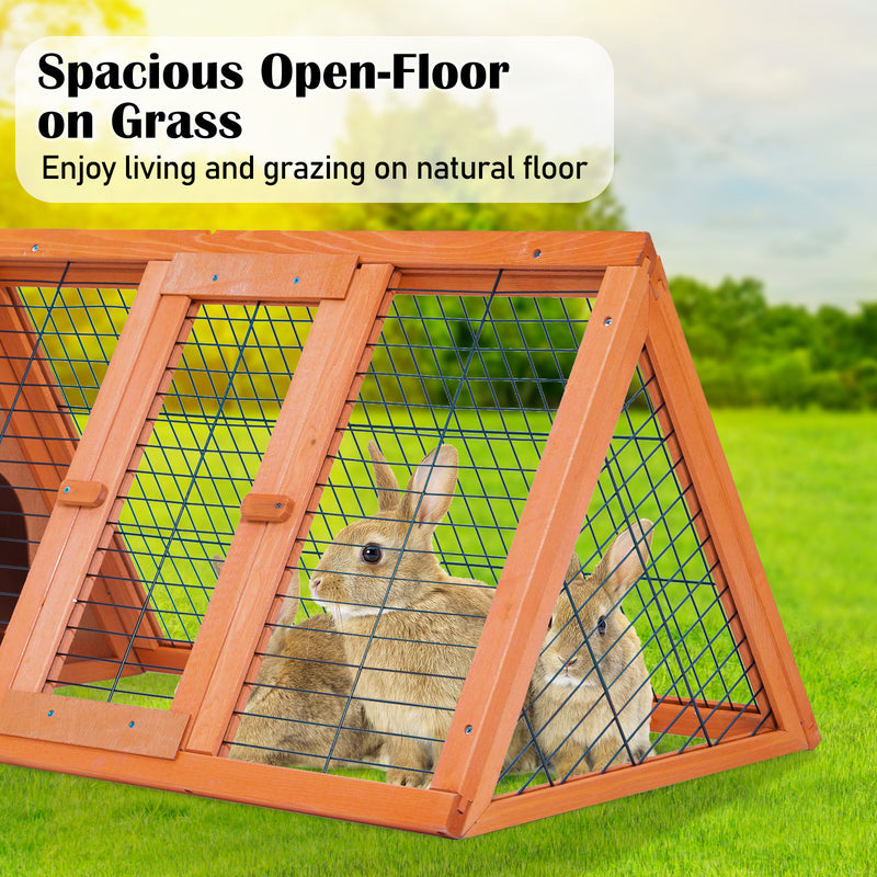 Danoz Direct - Paw Mate 118 x 50 x 45cm Rabbit Hutch Chicken🐓 Coop Triangle Cage Run