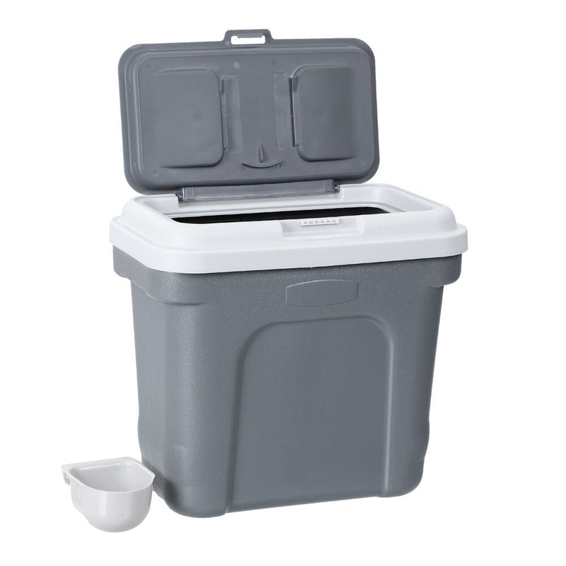Danoz Direct - 30L Pets 🐶🐱Food Storage Storer Container w/ Scoop Grey
