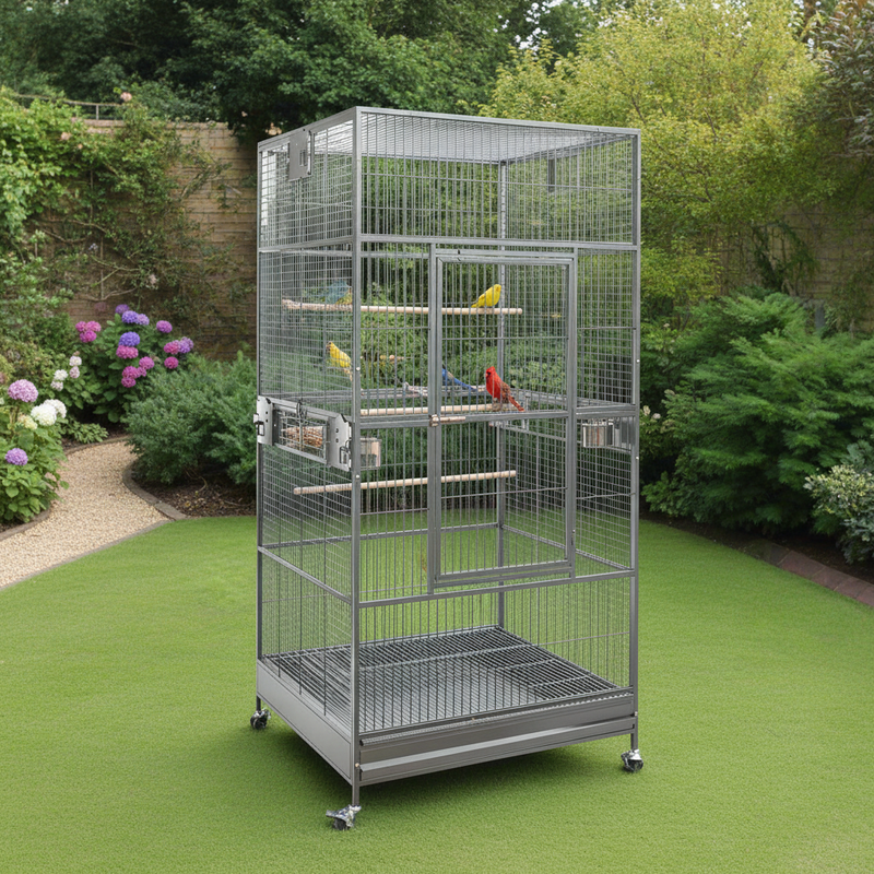 Danoz Pets - YES4PETS XXL 203cm Macaw Parrot Aviary Bird Cat Pet Cage On Wheels