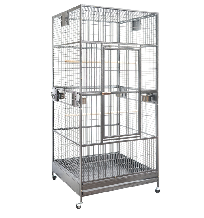 Danoz Direct - YES4PETS XXL 203cm Macaw Parrot Aviary Bird Cat Pet Cage On Wheels