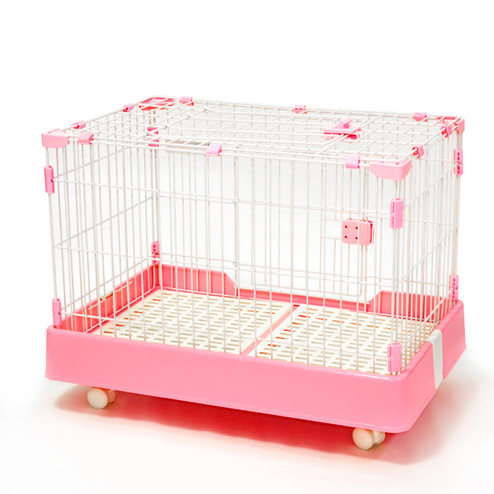 Pink dog kennel large hotsell