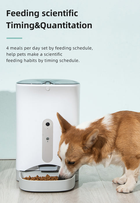 Danoz Direct - Smart Automatic Pet Dog Cat Rabbit Feeder Smartphone Camera APP for iPhone Android