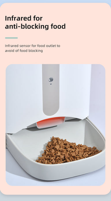 Danoz Direct - Smart Automatic Pet Dog Cat Rabbit Feeder Smartphone Camera APP for iPhone Android
