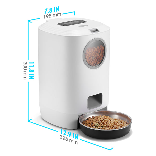 Danoz Direct - YES4PETS 4.5L Visible Automatic Digital Pet Dog Cat Feeder Food Bowl Dispenser