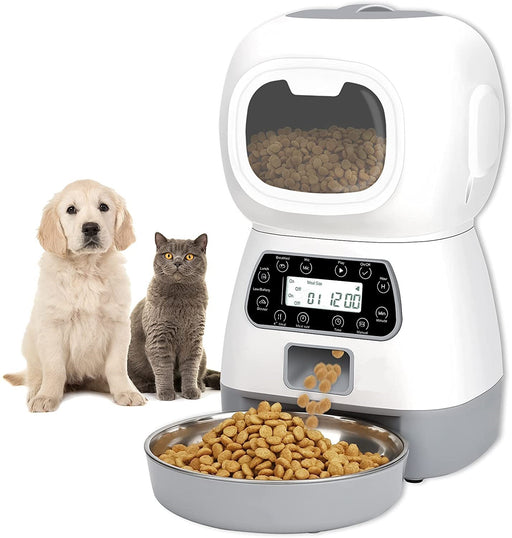 Danoz Direct - YES4PETS 3.5L Visible Automatic Digital Pet Dog Cat Feeder Food Bowl Dispenser