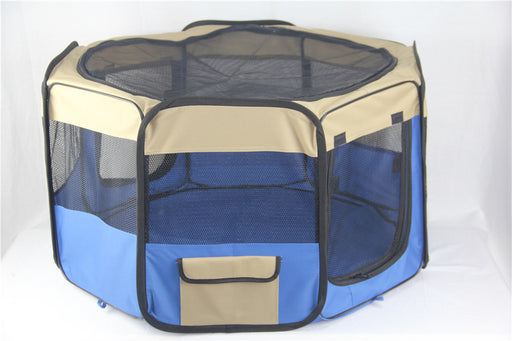 Danoz Direct - YES4PETS Medium Blue Pet Dog Cat Dogs Puppy Rabbit Tent Soft Playpen