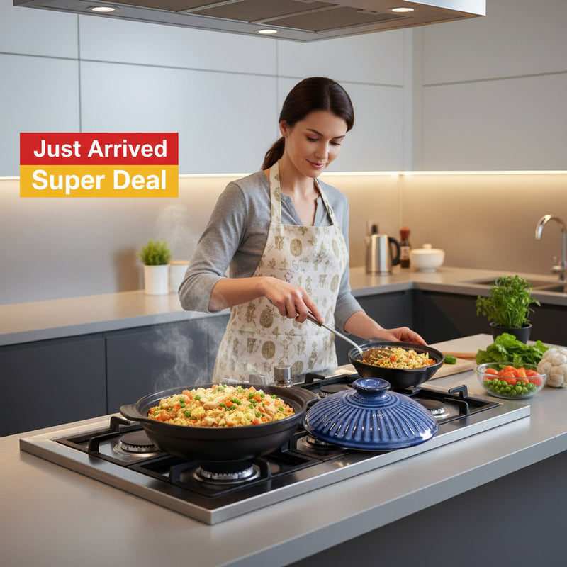 Indulge in the ultimate cooking experience with Danoz Direct's Color King Casserole! With its vibrant blue color and spacious 1600ML capacity