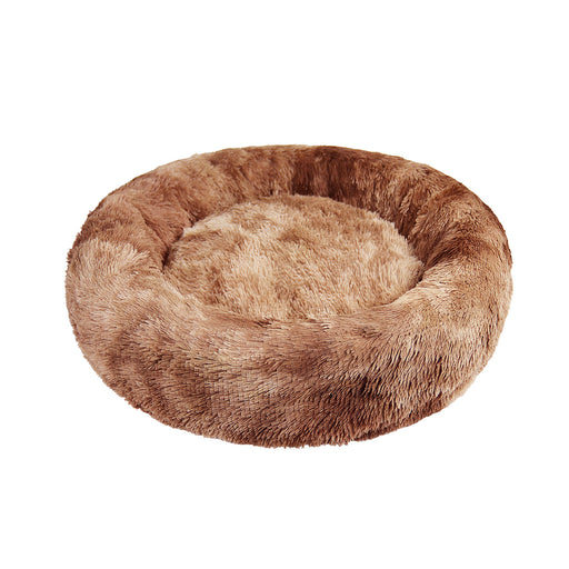 Danoz Direct - Pawfriends Dog Cat Pet Calming Bed Warm Soft Plush Round Nest Comfy Sleeping Cave 120cm