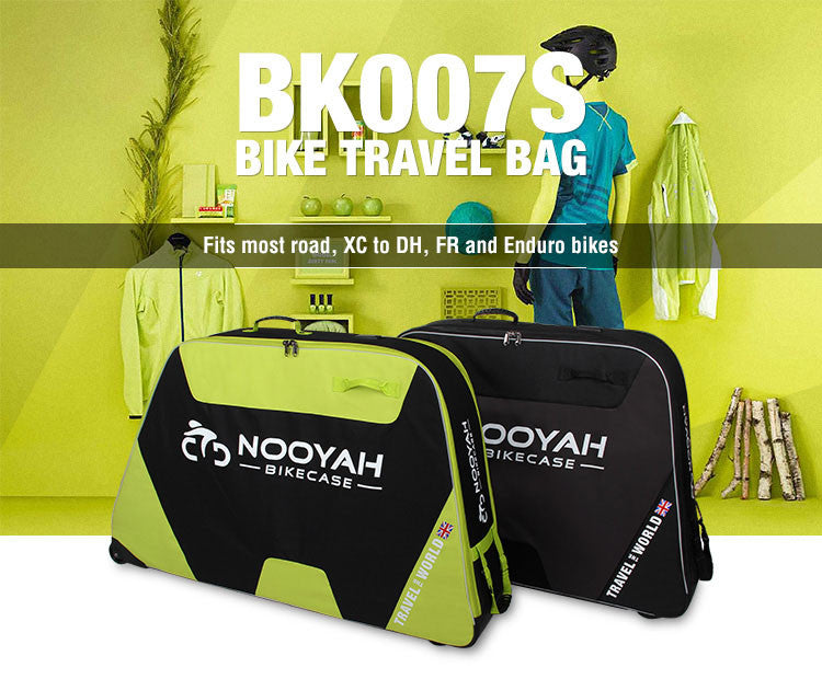Danoz Direct -  NOOYAH Bike BLUE Travel Case Bike Bag Shell EVA Tough material MTB Mountain Bike Road Bike TT 700c Gravel Bike Ebike 29er etc - BK007S
