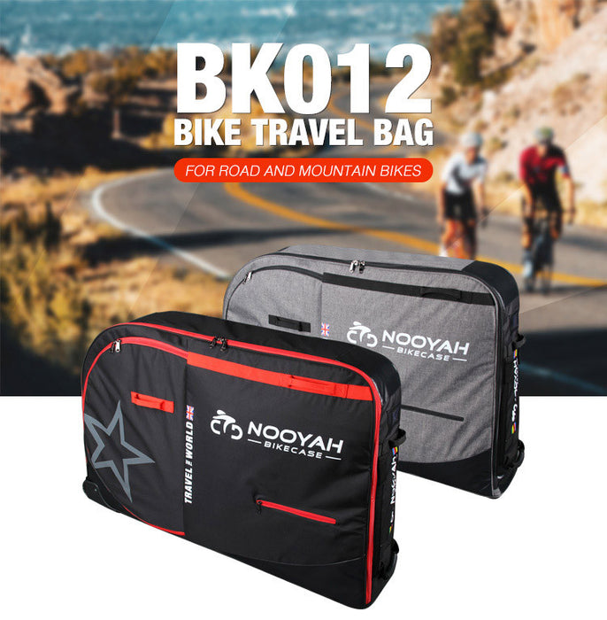 Danoz Direct -  NOOYAH Bike Travel Bag Case Fits Cross Country All Mountain Bike, MTB, TT, Road Triathlon Bike 29er 700c