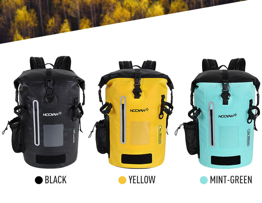 Danoz Direct -  NOOYAH IPX8 Waterproof Bike Cycle Outdoor Sports Backpack Double-Layer Waterproof Bag  MINT GREEN