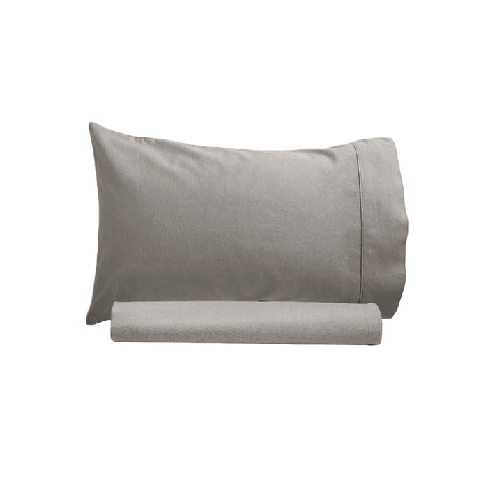 Danoz Direct -  Artex 250TC 100% Cotton Sheet Set Single Grey