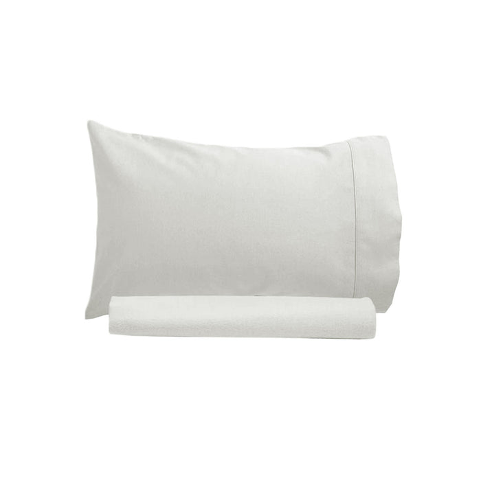 Danoz Direct -  Artex 250TC 100% Cotton Sheet Set Single Off White