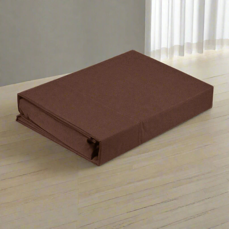 Danoz Direct -  Artex Microfibre Sheet Set Double Chocolate