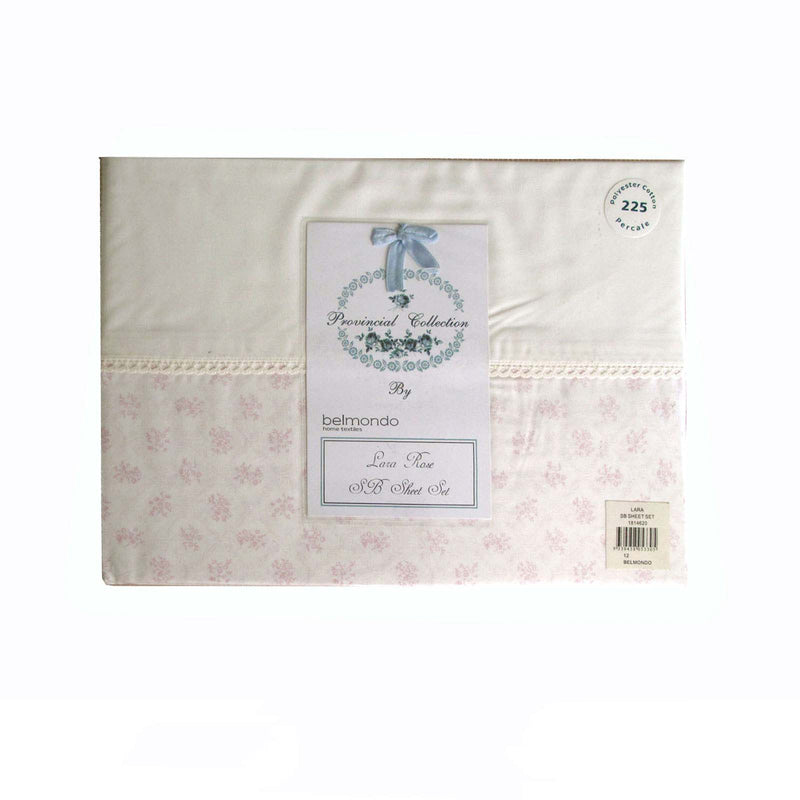 Danoz Direct -  225TC Lara Rose Sheet Set Single