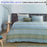 Danoz Direct -  Bedding House Rhythm Blue Green Cotton Sateen Quilt Cover Set Queen