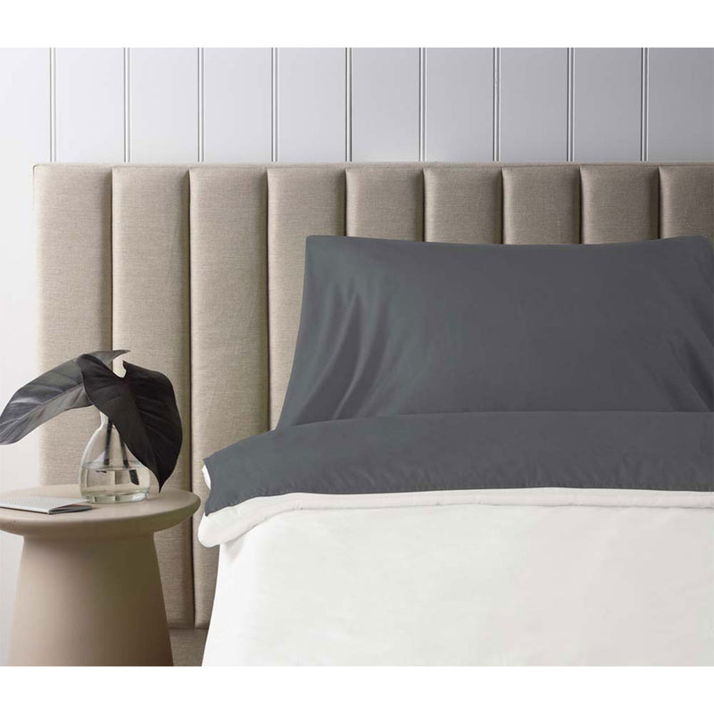 Danoz Direct -  Accessorize Self Tanning Polyester Cotton Sheet Protector 145cm x 220cm Charcoal