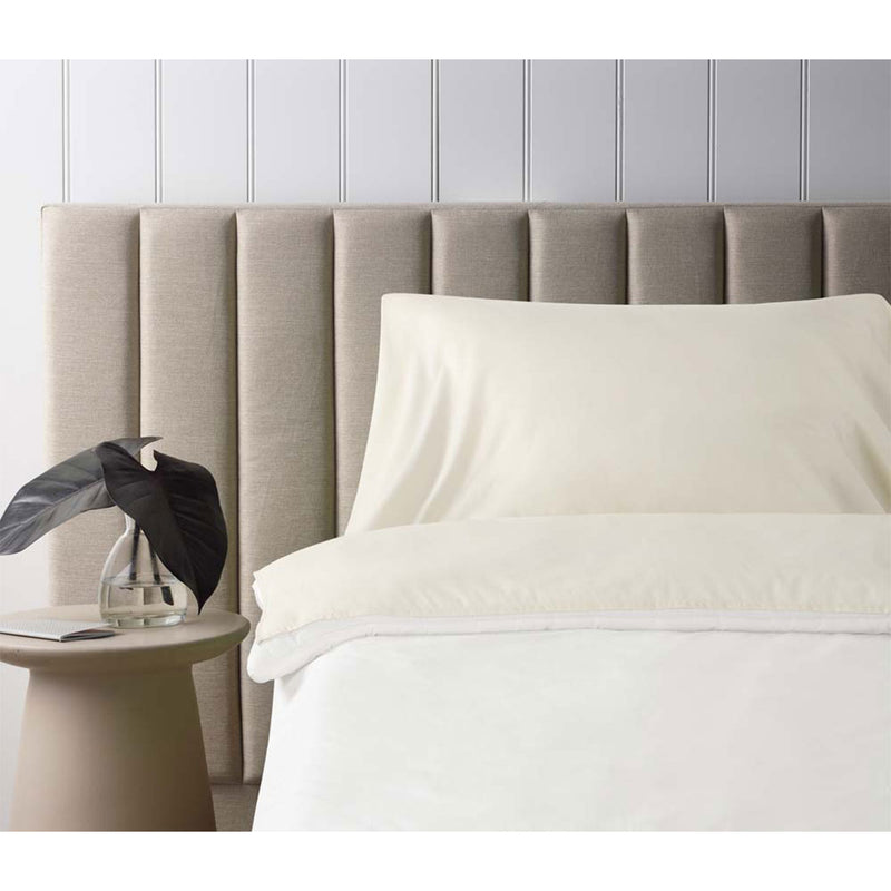 Danoz Direct -  Accessorize Self Tanning Polyester Cotton Sheet Protector 145cm x 220cm Stone