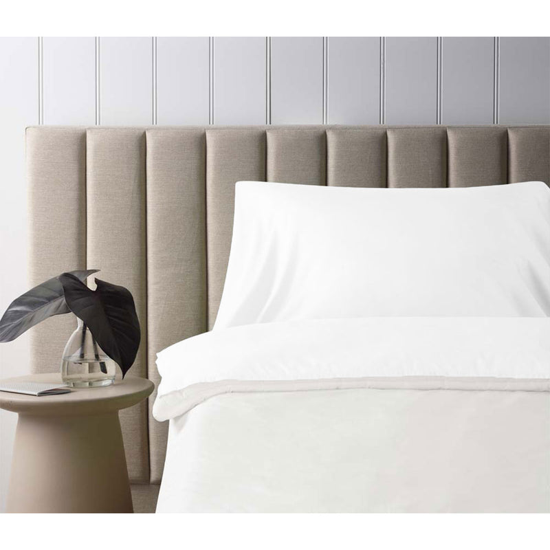 Danoz Direct -  Accessorize Self Tanning Polyester Cotton Sheet Protector 145cm x 220cm White