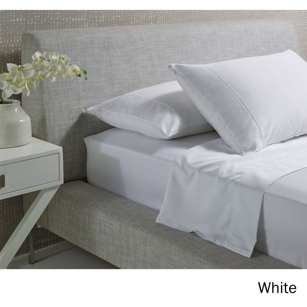 Danoz Direct -  Accessorize 1000TC Cotton Rich Sheet Set White Queen