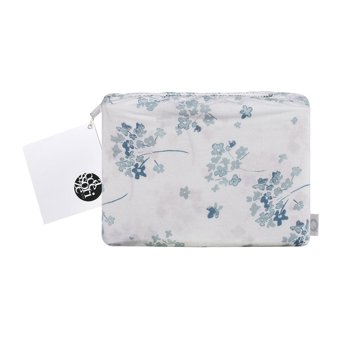 Danoz Direct -  Accessorize Cotton Flannelette Sheet Set Flower Bunch Light Blue Single