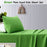 Danoz Direct -  Happy Kids Green Plain Dyed Microfibre Sheet Set Double