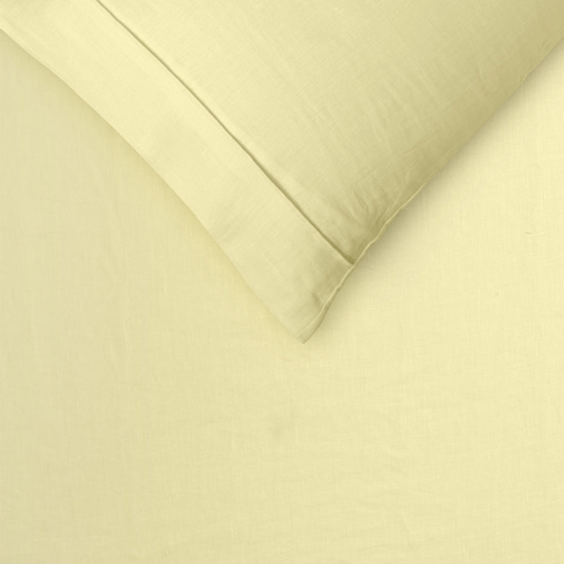 Danoz Direct -  Vintage Design Homewares 100% Linen Butter Sheet Set Single