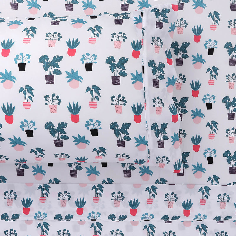 Danoz Direct -  Happy Kids Plant Kids Printed Sheet Set Single