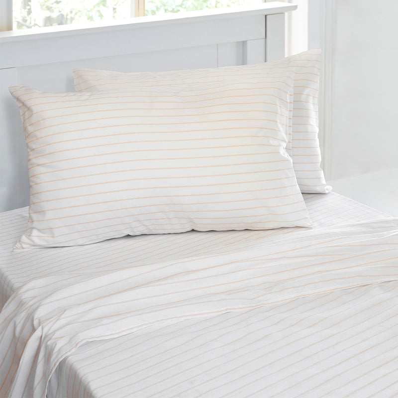 Danoz Direct -  Jelly Bean Kids Striped Sheet Set Watermelon Single