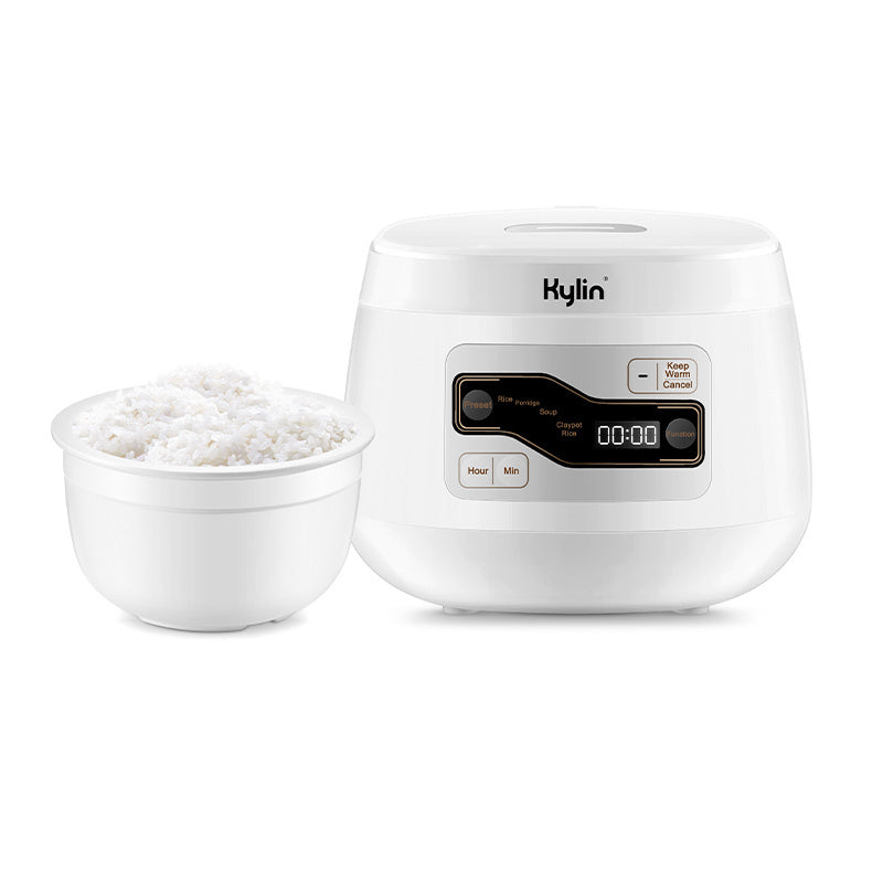 Danoz Cooking 🥘 Kylin Electric Multi-Function 4 Cups Ceramic Pot Rice Cooker 2L White
