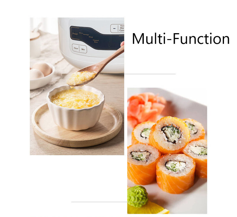 Danoz Cooking 🥘 Kylin Electric Multi-Function 4 Cups Ceramic Pot Rice Cooker 2L White