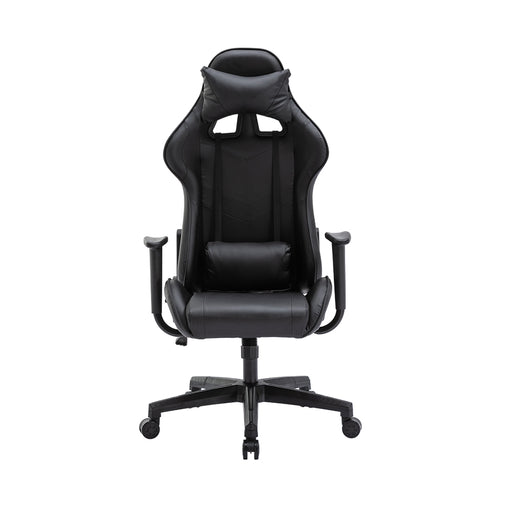Danoz Direct - Mason Taylor 909 Gaming Office Chair Home Computer Chairs Racing PVC Leather Seat - Black