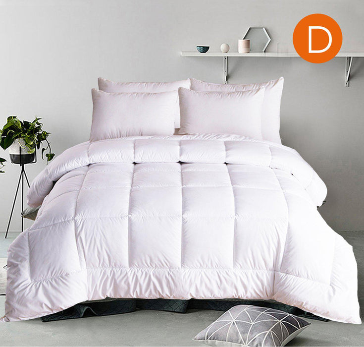 Wrap yourself in luxury and comfort with Danoz Direct down alternative quilt Doona. With a luxurious 500gsm filling -