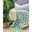 Danoz Direct -  GOTS Certified Organic Cotton Reversible Baby Quilt (100x120cm) - Blue Pineapple