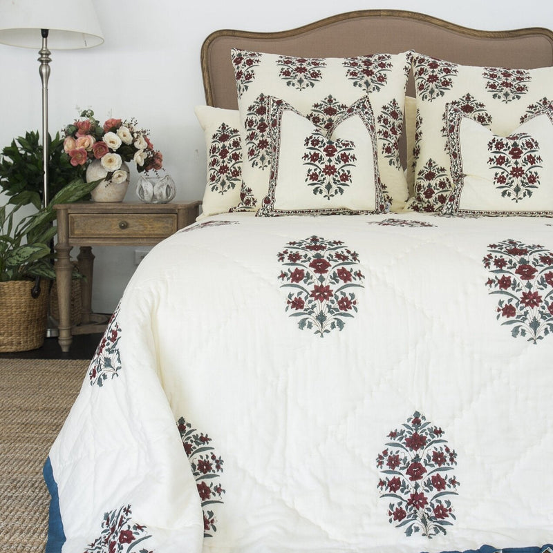 Danoz Direct -  Gulbahar Quilt - Ruby (Queen - 210 cm x 210 cm)