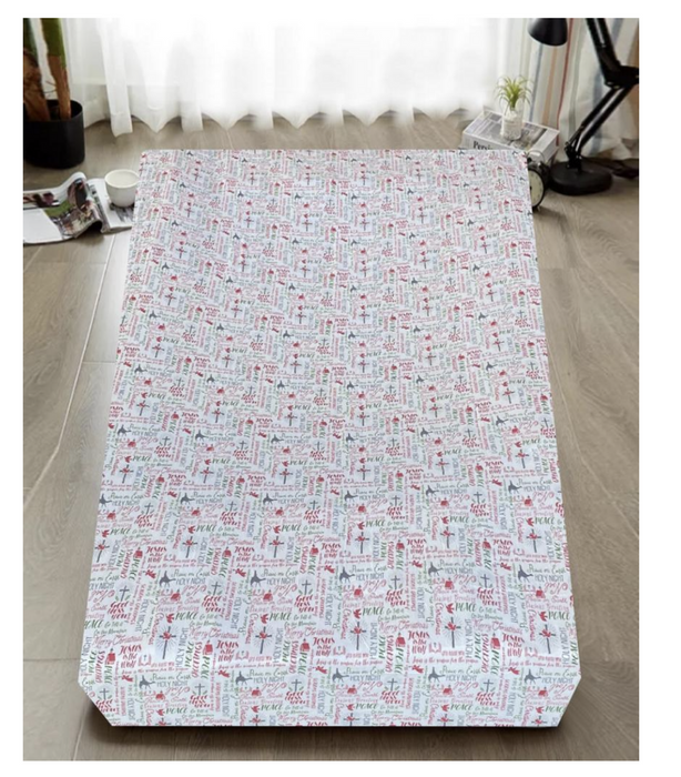 Danoz Direct -  Queen Luxury 100% Cotton Flannelette Fitted Bed Sheet Xmas Flannel - Christmas
