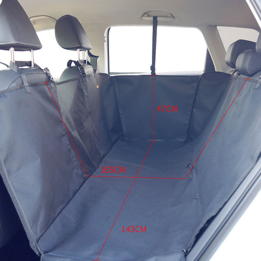 Danoz Direct - Ondoing Cargo Pet Car Boot Back Seat Cover Rear Dog Waterproof Protector Liner Mat Pad Black Large