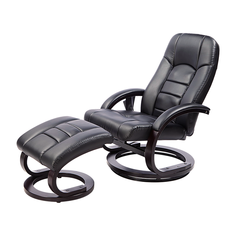 Danoz Direct - PU Leather Massage Chair Recliner Ottoman Lounge Remote