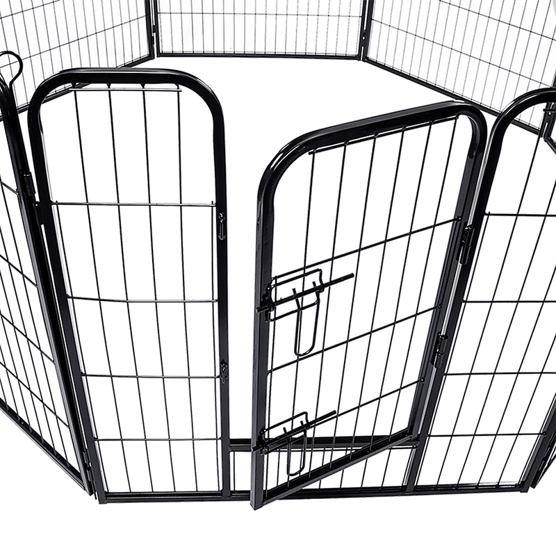 Danoz Direct - 8 Panel Heavy Duty Pet Dog Playpen Puppy Exercise Fence Enclosure Cage