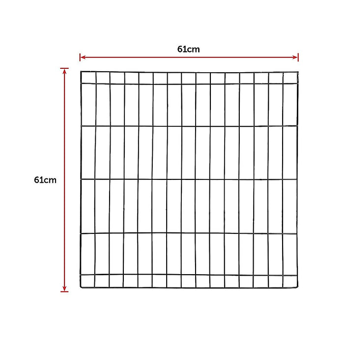 Danoz Direct - 24" 8 Panel Pet Dog Playpen Puppy Exercise Cage Enclosure Fence Play Pen